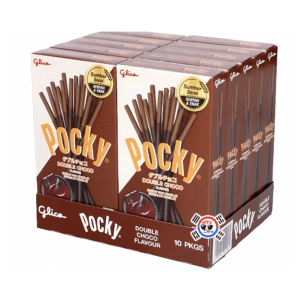 Pocky Doble Chocolate de 35gr Caja x 10 Und